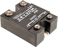 D4D07, Solid State Relays - Industrial Mount PM IP00 SSR 400VDC 7A, 3.5-32VDC In