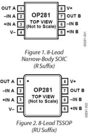 OP281GSZ, Операционный усилитель общего применения 105 кГц 8SOIC OP281GSZ, Операционный усилитель общего применения 105 кГц 8SOIC