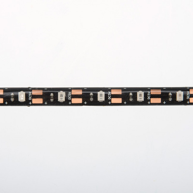 LED лента с USB коннектором 5 В, 8 мм, IP65, SMD 2835, 60 LED/m, цвет свечения желтый 141-382