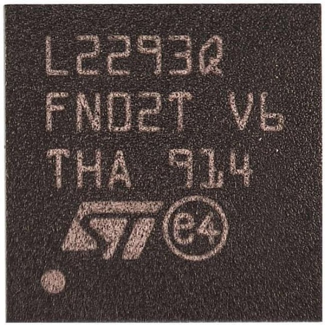 L2293QTR, IC: driver; push-pull; motor controller; VFQFPN32; 0.6A; Ch: 4 L2293QTR, IC: driver; push-pull; motor controller; VFQFPN32; 0.6A; Ch: 4