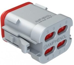 AT06-08SA-EC01, Automotive Connectors Plug, 8 Way, Key A End Cap