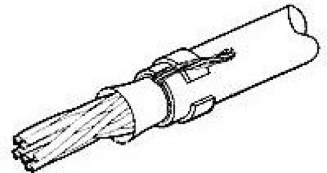 745508-2, D-Sub Tools &amp; Hardware SR CRMP FERRULE 1