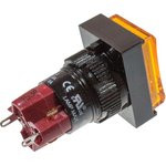 D16LMT1-1ABKY, кнопка без фиксации с LED подсветкой 250В 5А