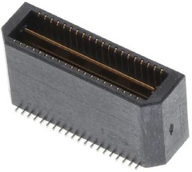 QTE-020-02-L-D-A-TR, QTE Series Vertical Surface Mount PCB Header, 40 Contact(s), 0.8mm Pitch, 2 Row(s), Shrouded