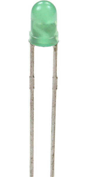 L-934GD (L-7104GD), Светодиод зеленый 60° d=3мм 20мКд 568нМ