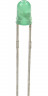 L-934GD (L-7104GD), Светодиод зеленый 60° d=3мм 20мКд 568нМ