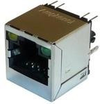 RJE45-188-1411, Conn Modular Jack F 8 POS 1.27mm Solder ST Thru-Hole 12 Terminal 1 Port Cat 6 RJE45-188-1411, Conn Modular Jack F 8 POS 1.27mm Solder ST Thru-Hole 12 Terminal 1 Port Cat 6