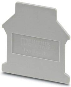 3006027, Terminal Block Tools &amp; Accessories D-UK 16 GRAY END COVER