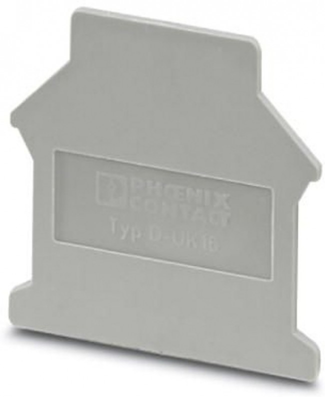 3006027, Terminal Block Tools &amp; Accessories D-UK 16 GRAY END COVER