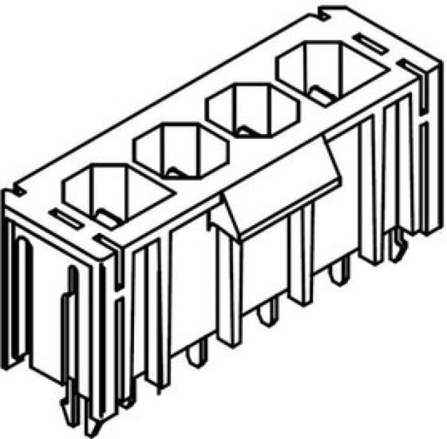 43160-0106, Headers &amp; Wire Housings VERT HDR SMC 6P without board lock