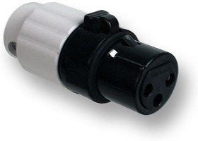 AAA3FBYYLP, XLR Connectors AAA Low Profile 3pin FML black w/ yellow