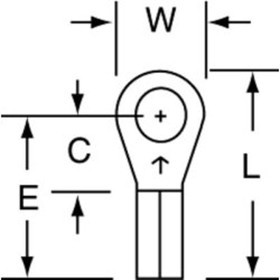 12-56, Terminals RING 16-14 AWG 5/16