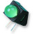 HLMP-3507-D00B2, светодиод зеленый угловой 5мм 4,2мКд 569нм