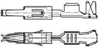 964261-2 (Cut Strip), Automotive Connectors TIMER RECPT CONTACT "Cut Strip of 100
