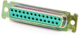 DBMAM25S-FO, D-Sub Standard Connectors DSUB 25F CRIMP LC ZINC