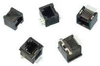 87545-4111CLF, Modular Connectors / Ethernet Connectors Cat 3 Single 6P Surface Mt Mod Jack