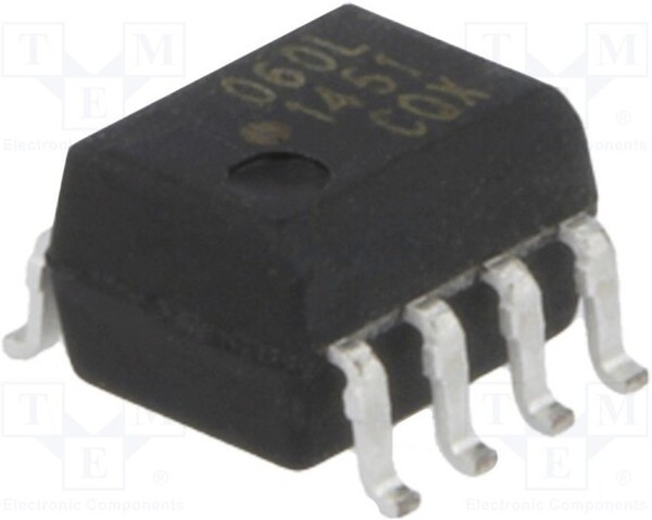 HCPL-060L-000E, Оптопара, с цифровым выходом, 1 канал, 3.75 кВ, 15 Мбод, SOIC, 8 вывод(-ов) HCPL-060L-000E, Оптопара, с цифровым выходом, 1 канал, 3.75 кВ, 15 Мбод, SOIC, 8 вывод(-ов)
