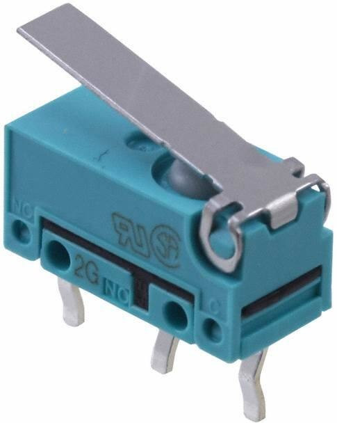 ABJ151261J, Микропереключатель SNAP ACTION, с рычагом, SPDT, 1A/125ВAC, IP67