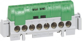 Legrand Клеммная колодка черная 8х1.5-16мм2 (L= 75мм)