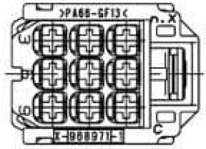 6-968971-1, Automotive Connectors MCP2.8 GEH ASSY 9P 6-968971-1, Automotive Connectors MCP2.8 GEH ASSY 9P