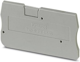 3208142, D-PT 1.5/S Series End Cover for Use with DIN Rail Terminal Blocks 3208142, D-PT 1.5/S Series End Cover for Use with DIN Rail Terminal Blocks