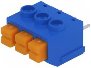 DG390-5.0-03P-12-00A(H), Зажимная рейка для печатных плат, угловой 90°, 5мм, на PCB, 1мм2