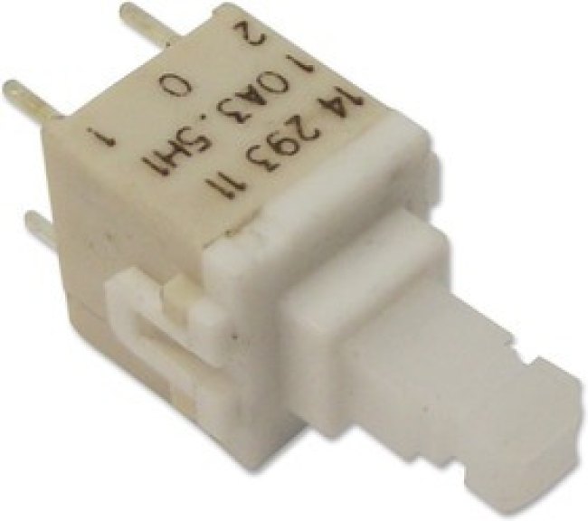 PVA1 OA H1 3.5N V2, Кнопочный переключатель, PVA Series, DPST-NO, Momentary, Plunger