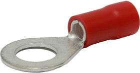 Кольцевой изолированный наконечник ROV-608 с ПВХ манжетой 6.6...10.5мм2/М6/ Красный/6500608