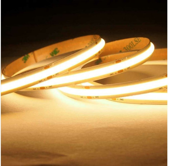 Светодиодная лента PLS PRO COB/384-24V 3000K IP20 5m 5036123