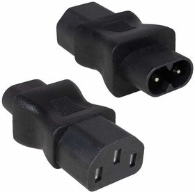 AC-026, Переходник IEC-320 C8-C13, 3-х полюсной, 250 В, прямой