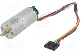 POLOLU-2281, Двигатель: DC, с энкодером, с редуктором, LP, 6ВDC, 2,4А, 4,4: 1