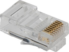 MHRJ458P8CR, Вилка, RJ45, PIN: 8, Конф: 8p8c, на провод, IDC, обжим