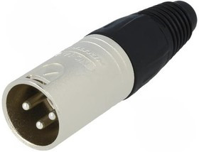 NC3MX, XLR Connectors 3C MALE NICKEL