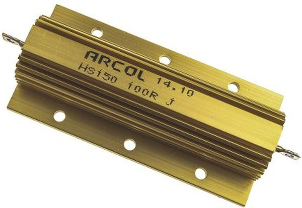 HS150 100R J, Резистор: проволочный, с радиатором, винтами, 100Ом, 150Вт, ±5% HS150 100R J, Резистор: проволочный, с радиатором, винтами, 100Ом, 150Вт, ±5%