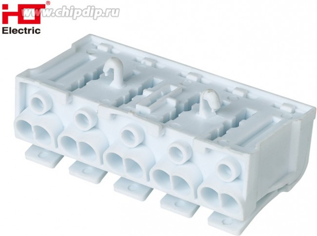 081-32-032, Клемма пружинная соединительная КСПн5-3L+N+PE, 16A, с монтажной ножкой HLT 081-32-032, Клемма пружинная соединительная КСПн5-3L+N+PE, 16A, с монтажной ножкой HLT