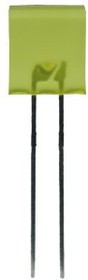 L-153YDT, 2.5 V Yellow LED Rectangular Through Hole, L-153YDT