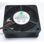 Вентилятор постоянного тока 24 Вольта, 60x60x20мм, подшипник скольжения, об/мин; вент 60x60x20\ 24В\