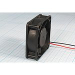 Вентилятор постоянного тока 24 Вольта, 60x60x20мм, подшипник скольжения, об/мин; вент 60x60x20\ 24В\