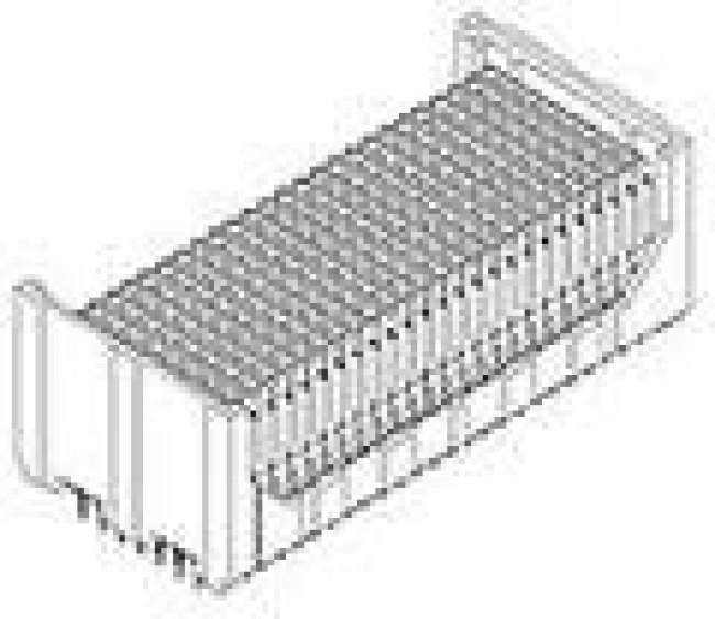 0751170118, Conn VHDM RCP 80 POS 1mm Press Fit ST Thru-Hole VHDM® Tube