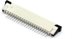 Разъем FPC Half Coverage Top Contact 1.0K-BS-20PWB 20 pin высота 2мм шаг 1мм