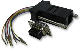 70469R, Переходник разъема, RJ45, 8 вывод(-ов), Гнездо, D Sub, 9 вывод(-ов), Штекер