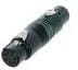 NA5FF-B, XLR Connectors 5P F TO 5P F ADAPTER PRE-WIRED, BLACK