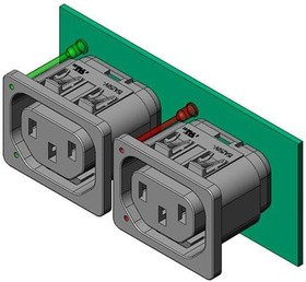 6600.4330, AC Power Entry Modules 6600 APPLIANCE OUTLT 10A 70