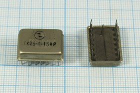 Кварцевый генератор 14.31818МГц, 5В/TTL в корпусе Терек; гк 14318,18 \\ТЕРЕК\TTL\5В\ ГК25-П-15АР\