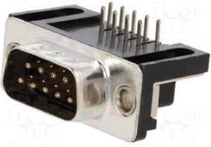 MHDD9M-T-B-S-RBM, Разъем D-Sub; PIN: 9; гнездо; "папа"; на PCB; угло MHDD9M-T-B-S-RBM, Разъем D-Sub; PIN: 9; гнездо; "папа"; на PCB; угло