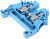 1023780000, WDU Series Blue DIN Rail Terminal Block, 2.5mm², Single-Level, Screw Termination