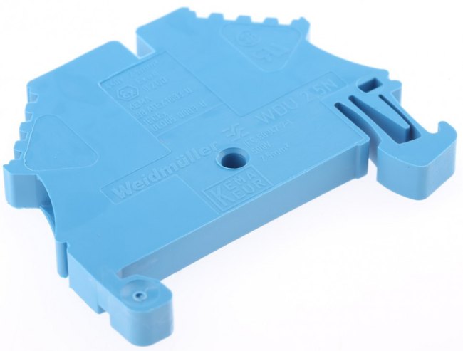 1023780000, WDU Series Blue DIN Rail Terminal Block, 2.5mm², Single-Level, Screw Termination
