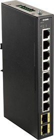 DL-DIS-100G-10S/A2A, Промышленный неуправляемыйкоммутатор с 8 портами10/100/1000Base-T и2 портами 1000Base-X SFP DL-DIS-100G-10S/A2A, Промышленный неуправляемыйкоммутатор с 8 портами10/100/1000Base-T и2 портами 1000Base-X SFP