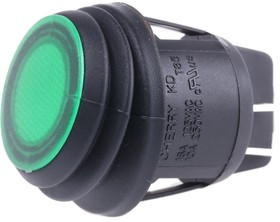 KDH3AEA2GBB, Illuminated DPST, On-None-Off Rocker Switch Panel Mount