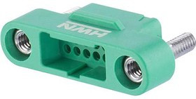 G125-3241096M2, Корпус разъема, Black / Green, G125, Гнездо, 10 вывод(-ов), 1.25 мм, G125 Series Contacts